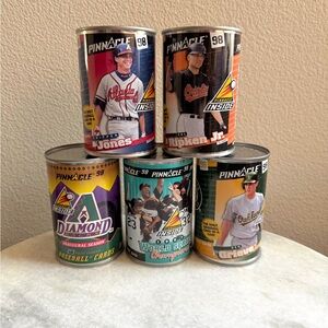 Pinnacle 90s Inside Baseball Card Cans